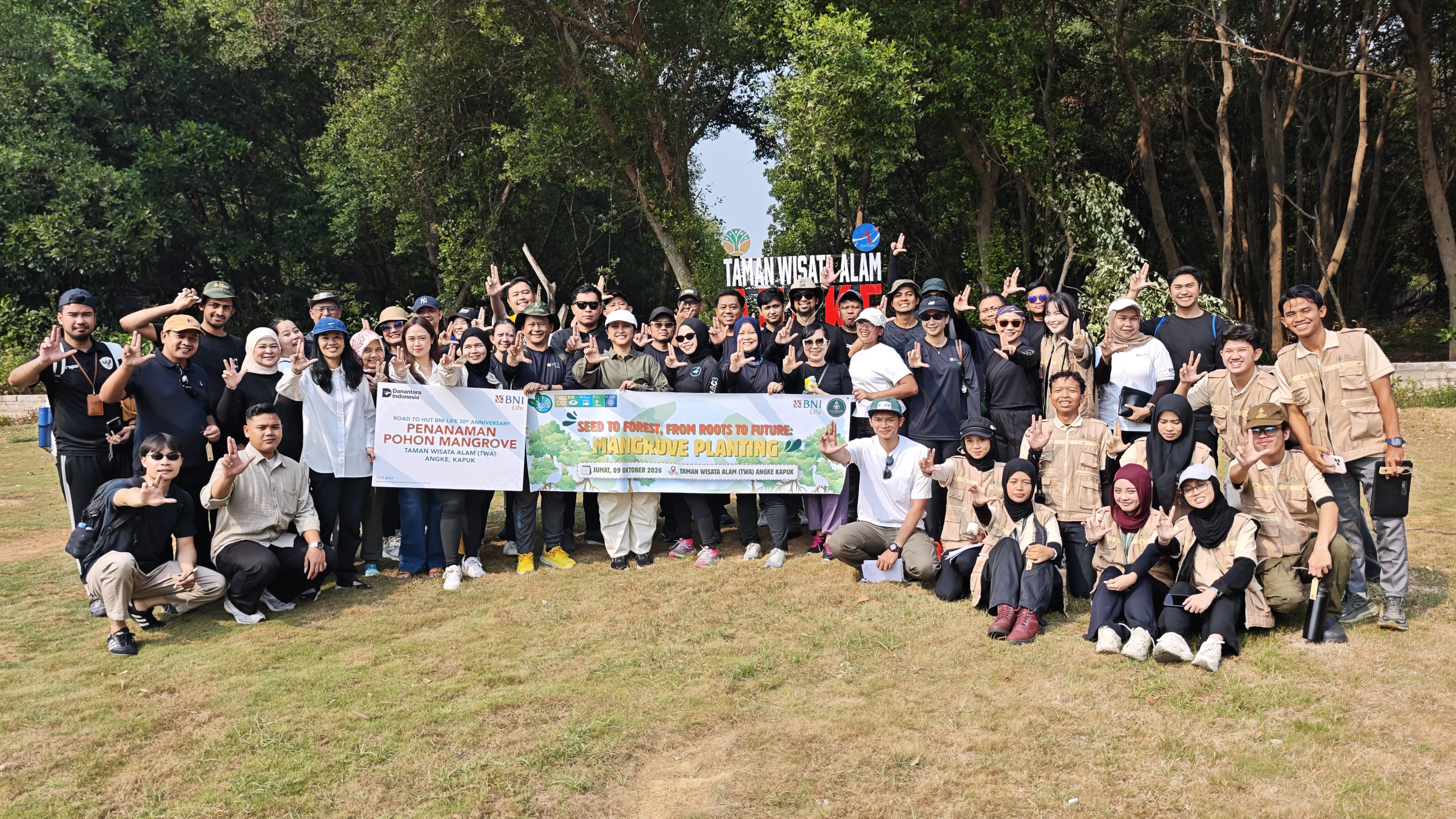 BNI Life and Jiva Catalyst Foundation Join Forces to Plant Mangroves at Taman Wisata Alam Angke Kapuk